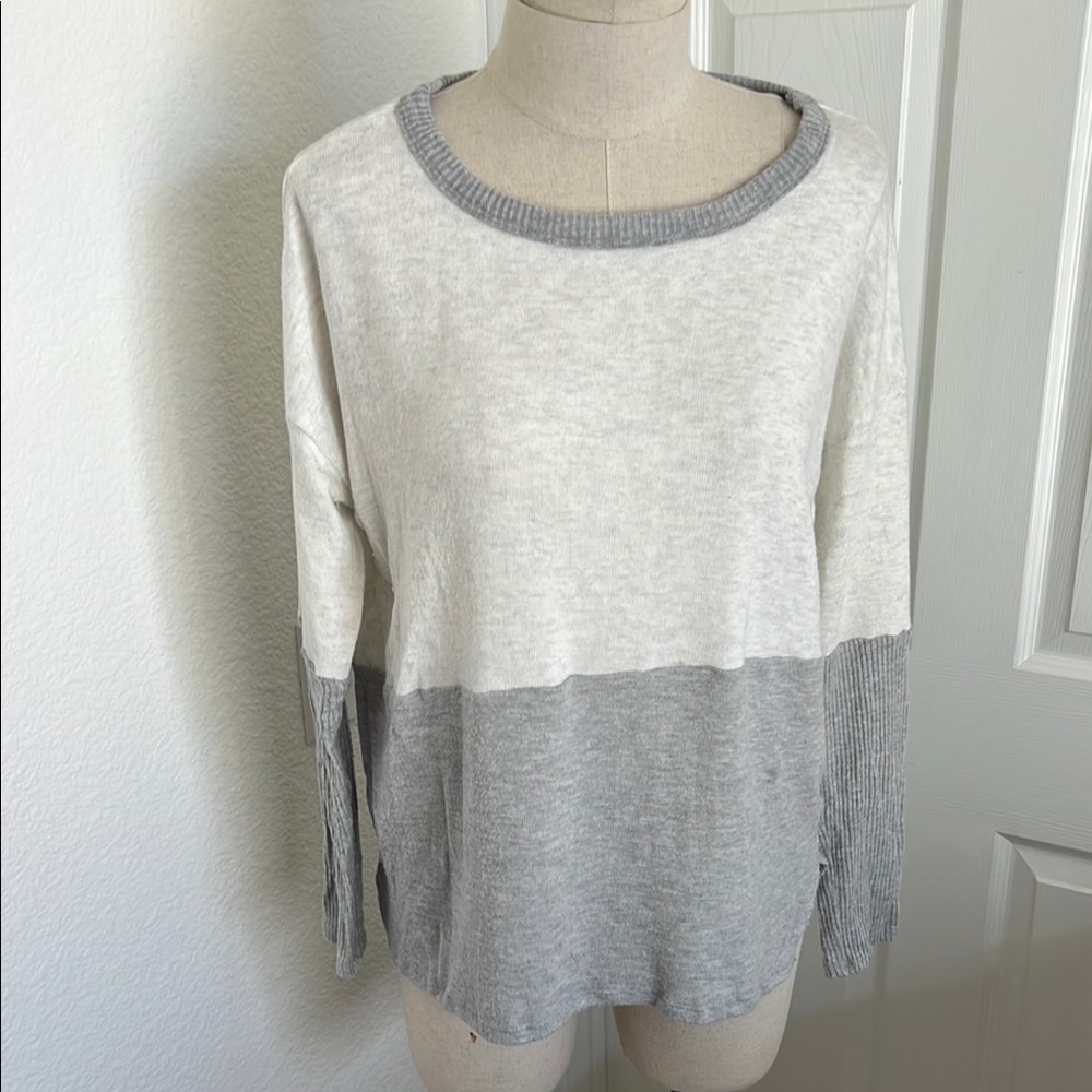 Red haute Colorblock Sweater